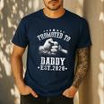 Promoted To Daddy Est 2026 Soon To Be Daddy 2026 Men's Casual T-Shirt Navy