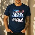 Proud Army National Guard Dad Fathers Day Shirt Men Men's Casual T-Shirt Navy