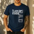 Proud Dad Of A 2026 Graduate Grad Senior Father Graduation Men's Casual T-Shirt Navy Proud Dad Of A 2026 Graduate Grad Senior Father Graduation Men's Casual T-Shirt Navy