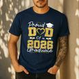 Proud Dad Of A 2026 Graduate Senior 2026 Grad Family Men's Casual T-Shirt Navy Proud Dad Of A 2026 Graduate Senior 2026 Grad Family Men's Casual T-Shirt Navy
