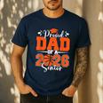 Proud Dad Of A 2026 Senior Basketball Graduation Family Men's Casual T-Shirt Navy