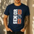 Proud Dad Of A 2026 Senior Graduate Basketball Senior 26 Men's Casual T-Shirt Navy