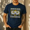 Proud Dad Of a Airborne Division Paratrooper Men's Casual T-Shirt Navy