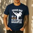 Proud Dad Of A Belt Daughter Men's Casual T-Shirt Navy