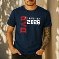 Proud Dad Of Class Of 2026 Graduate Men's Casual T-Shirt Navy Proud Dad Of Class Of 2026 Graduate Men's Casual T-Shirt Navy