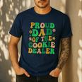 Proud Dad Of a Cookie Dealer Scout Troop Cookie Dealer Girls Men's Casual T-Shirt Navy Proud Dad Of a Cookie Dealer Scout Troop Cookie Dealer Girls Men's Casual T-Shirt Navy
