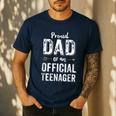 Proud Dad Of An Official Teenager T Shirt Birthday Outfit Men's Casual T-Shirt Navy