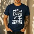 Proud Dad Of a Soccer Senior Class Of 2026 Graduation Men's Casual T-Shirt Navy