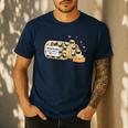 Pug Anti Depressant Mom Dad Kids Men's Casual T-Shirt Navy