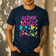 Rad Dad 80s Throwback Men's Casual T-Shirt Navy