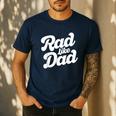 Rad Like Dad Kids Fathers Day Men's Casual T-Shirt Navy