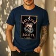 Rad Dad Society Cool Dad Club Dad Life Tee Fathers Day Men's Casual T-Shirt Navy