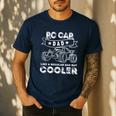 RC Car Dad RC Racing RC Cars Off-Road Men's Casual T-Shirt Navy