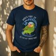 Red-Lored Amazon Parrot Aaaa Cute Pet Bird Mom Dad Men's Casual T-Shirt Navy Red-Lored Amazon Parrot Aaaa Cute Pet Bird Mom Dad Men's Casual T-Shirt Navy