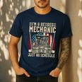 Retired Car Mechanic Tool Retirement Dad Grandpa Men Men's Casual T-Shirt Navy