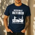 Retirement 2025 Retire Deer Hunting Retired For Dad Men's Casual T-Shirt Navy