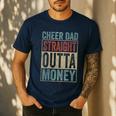 Retro Cheer Dad Straight Outta Money Men's Casual T-Shirt Navy