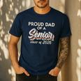 Retro Proud Dad Of a Senior Class Of 2026 Senior Dad 2026 Men's Casual T-Shirt Navy