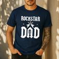 RockStar Dad Men's Casual T-Shirt Navy