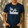 The Rodfather Fishing Dad Men's Casual T-Shirt Navy