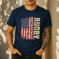 Rugby Blood Sweat Bruises Rugby Player Coach Dad Mom Men's Casual T-Shirt Navy Rugby Blood Sweat Bruises Rugby Player Coach Dad Mom Men's Casual T-Shirt Navy