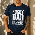 Rugby Dad Shirt Men Fathers Day Rugby Dad Men's Casual T-Shirt Navy