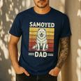 Samoyed Dad Men's Casual T-Shirt Navy