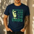 Saturdays Are Fore The Dads Golf Men's Casual T-Shirt Navy
