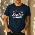 Senior Basketball Dad Class Of 2026 Graduation Graduate Men's Casual T-Shirt Navy