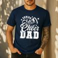 Senior Cheer Dad 2026 Proud Cheerleader Dad Class Of 2026 Men's Casual T-Shirt Navy