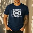 Senior Wrestling Dad 2026 Senior Dad Class Of 2026 Men's Casual T-Shirt Navy Senior Wrestling Dad 2026 Senior Dad Class Of 2026 Men's Casual T-Shirt Navy