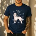 Siberian Husky Dog Anatomy Pet Mom Cute Dog Dad Men Women Kids Men's Casual T-Shirt Navy