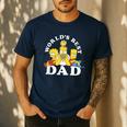 The Simpsons World's Best Dad Father's Day Group V2 Small Men's Casual T-Shirt Navy