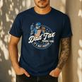 Skeleton Dad Tax Making Sure It's Not Poison Fathers Day Men's Casual T-Shirt Navy