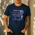 My Son Lives In Heaven Memorial Quotes Love Mom Dad Matching Men's Casual T-Shirt Navy