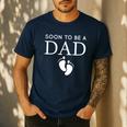 Soon To Be A Dad Unique Father For Would Be Daddy Men's Casual T-Shirt Navy