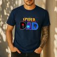 Spider Dad Shirt Birthday Fathers Day Halloween Costumes Pjs Men's Casual T-Shirt Navy Spider Dad Shirt Birthday Fathers Day Halloween Costumes Pjs Men's Casual T-Shirt Navy