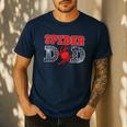 Spider Dad Spidey Birthday Family Matching Kid Daddy Spiders Men's Casual T-Shirt Navy