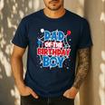 Spider Web Dad Of The Birthday Boy Men's Casual T-Shirt Navy