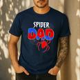 Spiders Dad Matching Family Birthday Father's Day Men's Casual T-Shirt Navy Spiders Dad Matching Family Birthday Father's Day Men's Casual T-Shirt Navy
