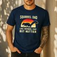 Squirrel Dad Pet Squirrel Owner Squirrel Lover Nuts Men's Casual T-Shirt Navy