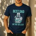 Star Wars The Mandalorian And Grogu Best Dad In The Galaxy Men's Casual T-Shirt Navy
