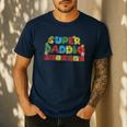 Super Daddio Retro Gamer Dad Style Men's Casual T-Shirt Navy Super Daddio Retro Gamer Dad Style Men's Casual T-Shirt Navy