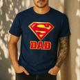 Superman Super Dad Men's Casual T-Shirt Navy