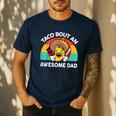 Taco Bout Awesome Dad Cinco De Mayo Mexican Men Men's Casual T-Shirt Navy Taco Bout Awesome Dad Cinco De Mayo Mexican Men Men's Casual T-Shirt Navy