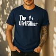 Threadrock The Girl Father Dad Of Girls Daddy Daughter Men's Casual T-Shirt Navy