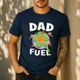 TMNT Michelangelo Dad Fuel Men's Casual T-Shirt Navy TMNT Michelangelo Dad Fuel Men's Casual T-Shirt Navy