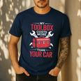 My Toolbox Costs More Than Your Car Mechanic Dad Rrepair Guy Men's Casual T-Shirt Navy