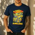 Transformers Father's Day Bumblebee My Dad Is Brave Men's Casual T-Shirt Navy