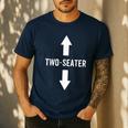 Two Seater Shirt For Men 2 Seater Dad Men's Casual T-Shirt Navy